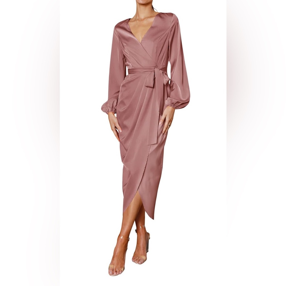 Maxi Satin Cocktail Dress